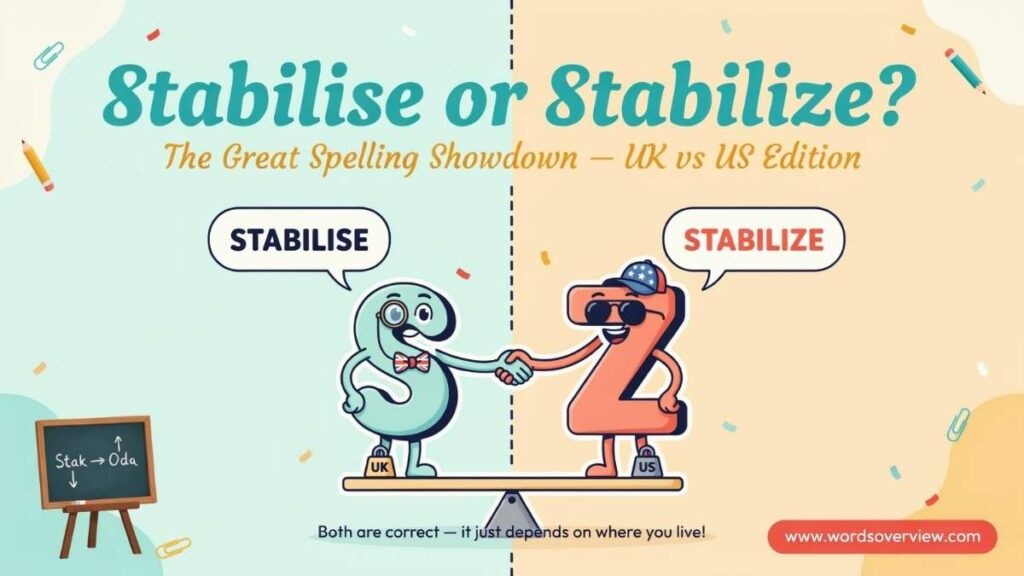 Stabilise or Stabilize Which Spelling Is Correct?