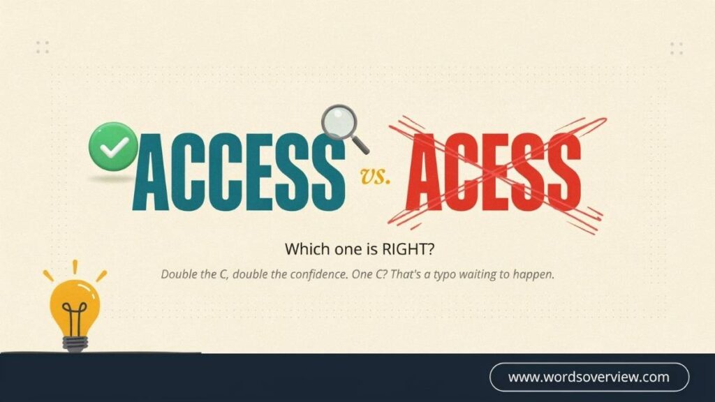 Access or Acess  Which Spelling Is Correct?