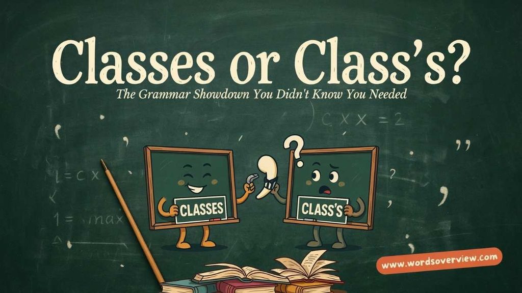 Classes or Class’s Meaning And Difference