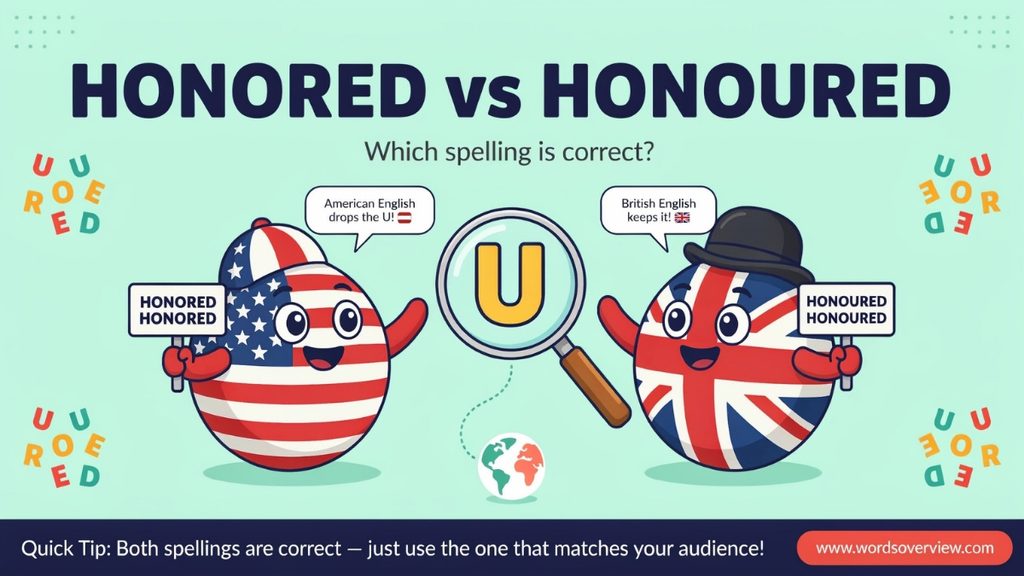 Honored or Honoured Which Spelling Is Correct?