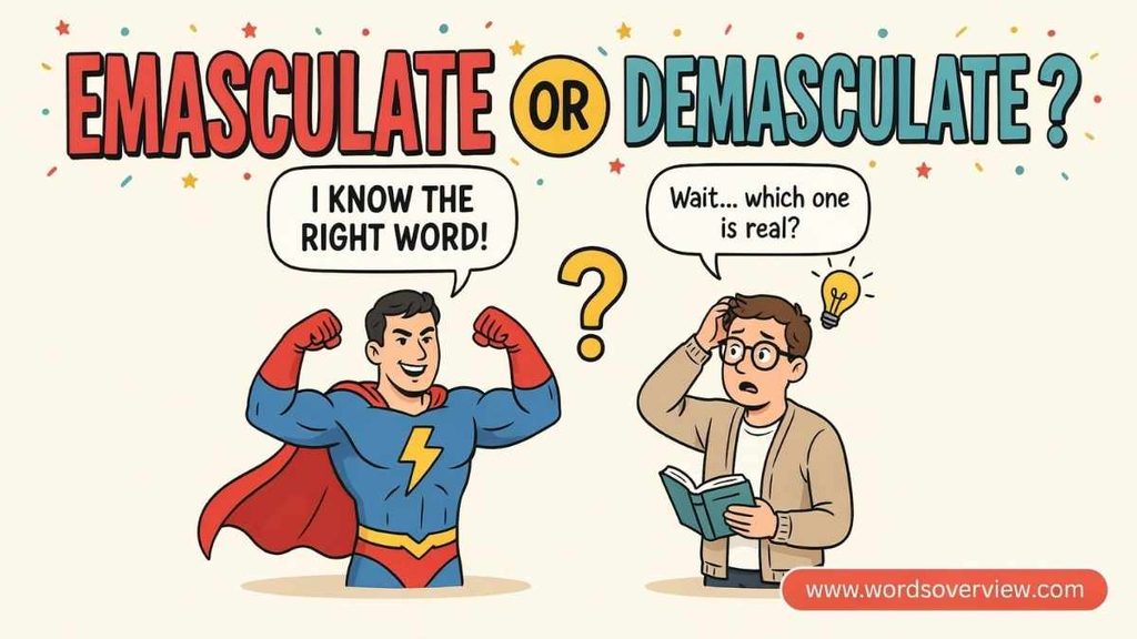 One is know the right word but other does not know