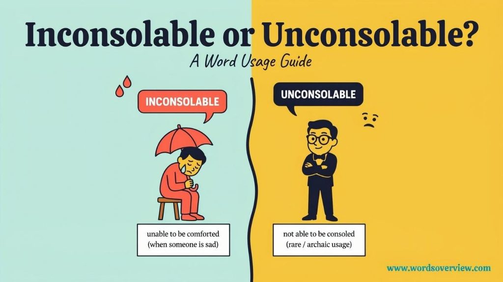 Inconsolable or Unconsolable Which Is Correct?