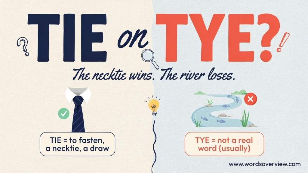 Common Mistakes With Tie and Tye