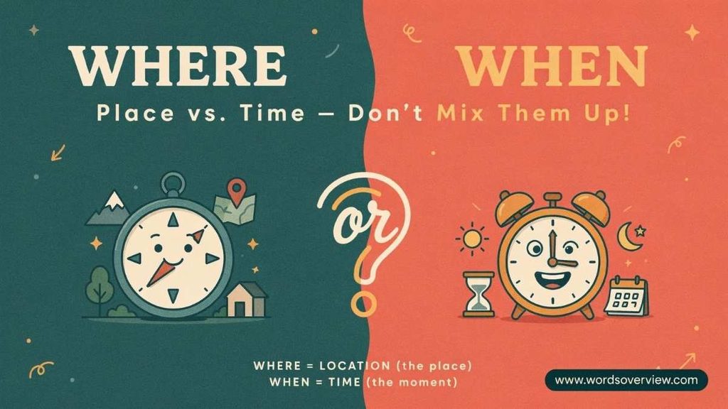 Where or When The Main Difference