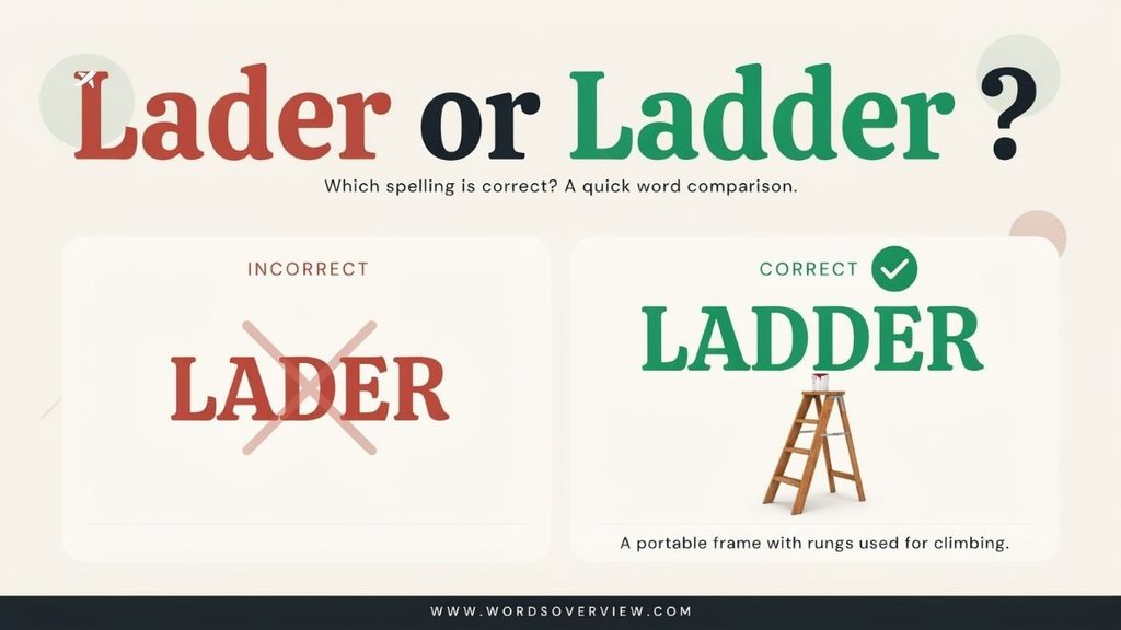 Ladder or Latter