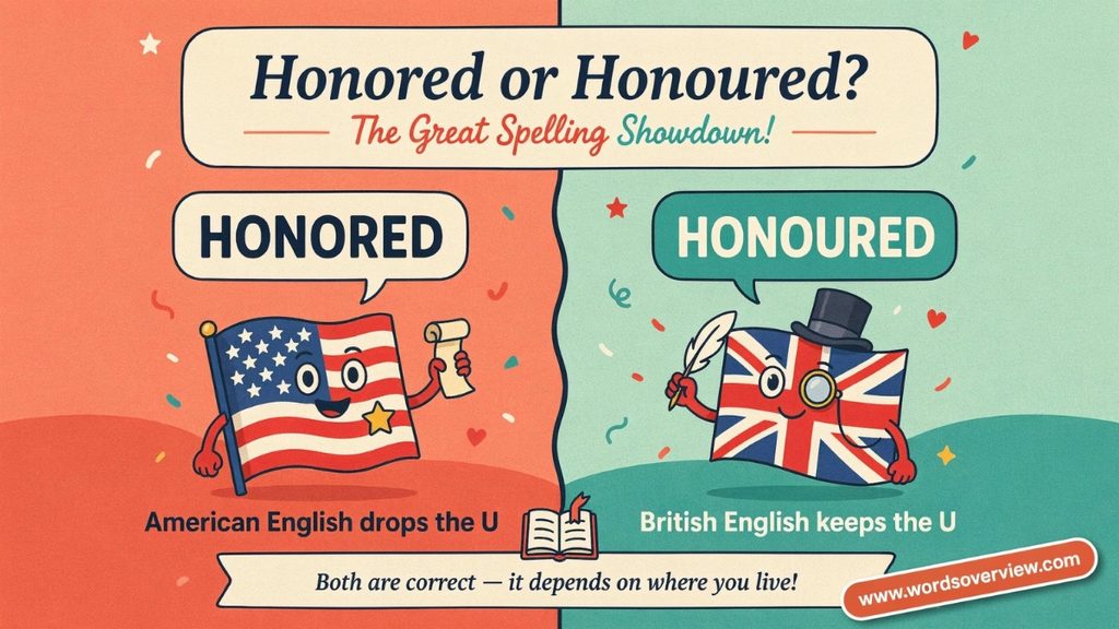 Honored or Honoured in American English