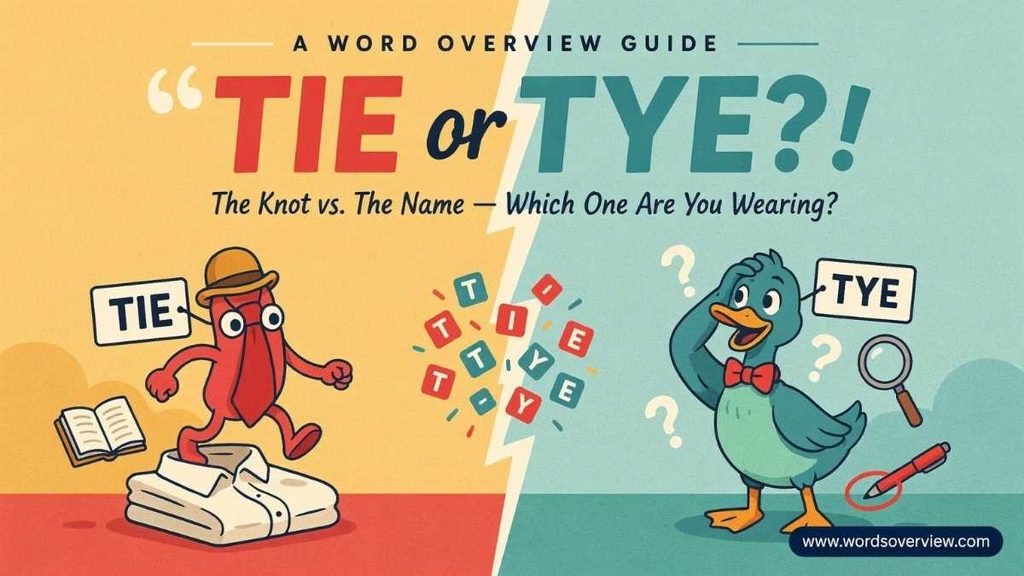 Tie or Tye: The Main Difference