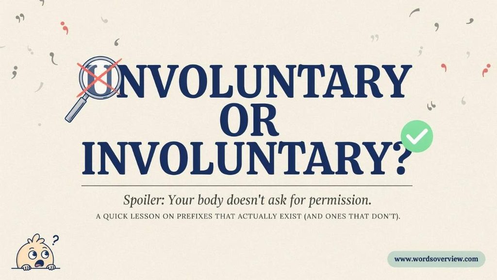 Unvoluntary or Involuntary Which One Is Correct?