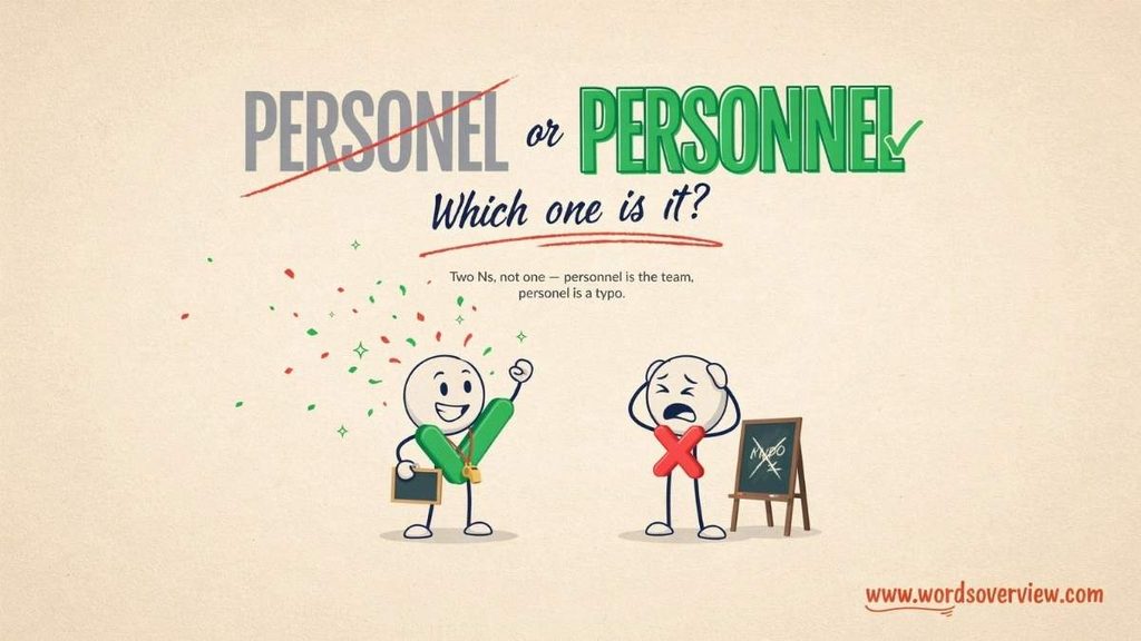 Personel or Personnel Correct Spelling and Difference
