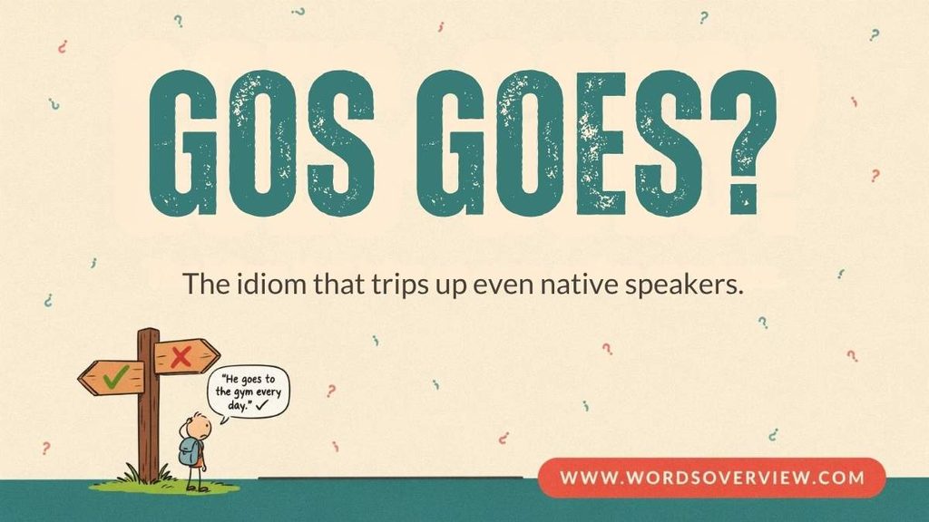 Why Does “Go” Become “Goes”?