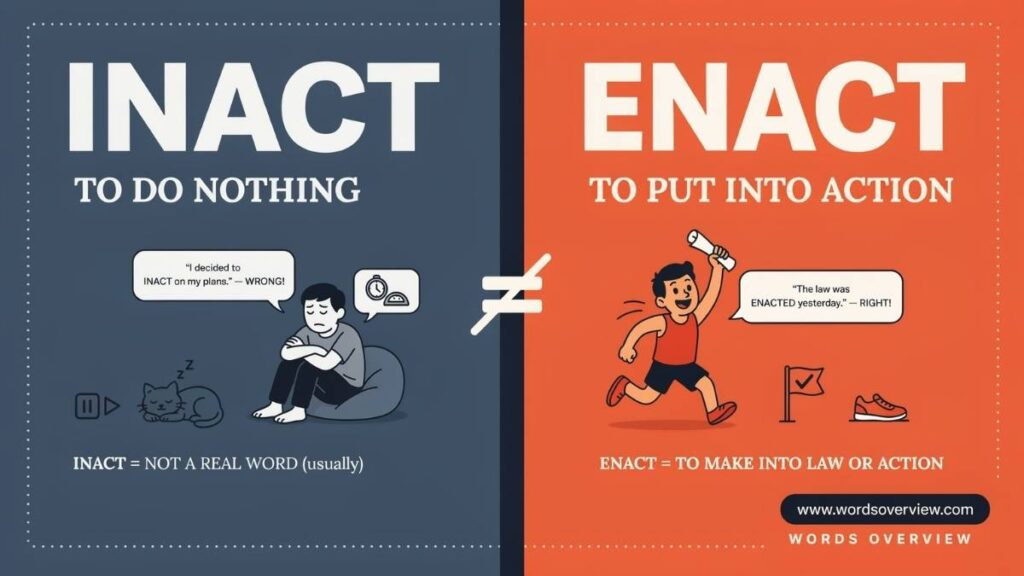 Inact or Enact: Which Spelling Is Correct?