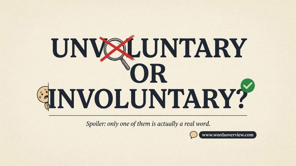 Involuntary or Unintentional grammar comparison