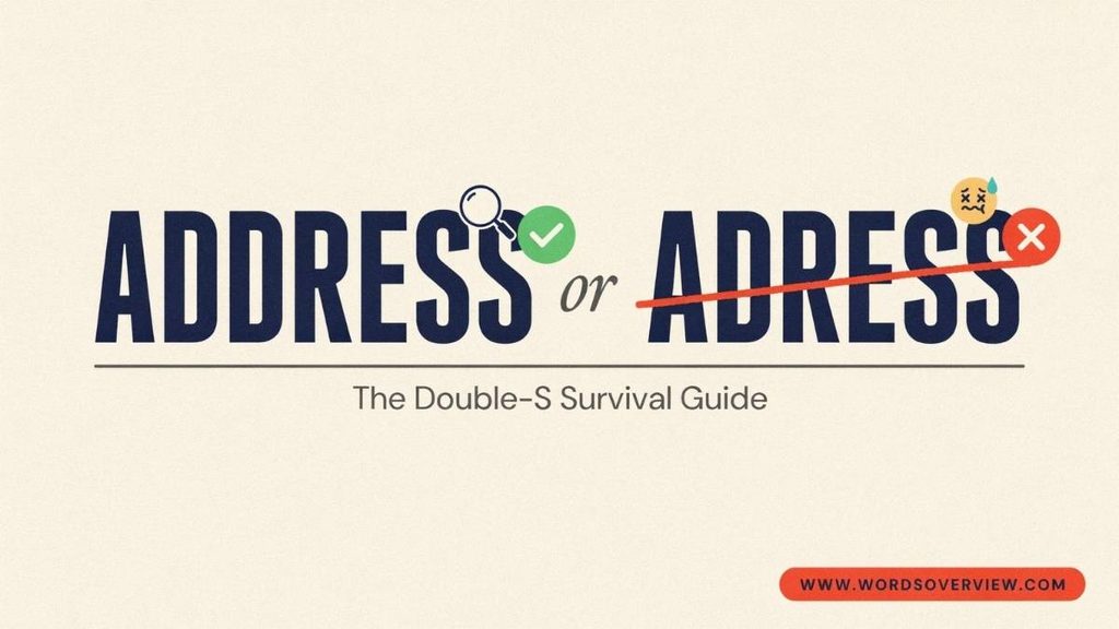 Address or Adress Which Spelling Is Correct?
