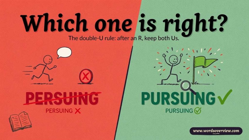 Persuing or Pursuing