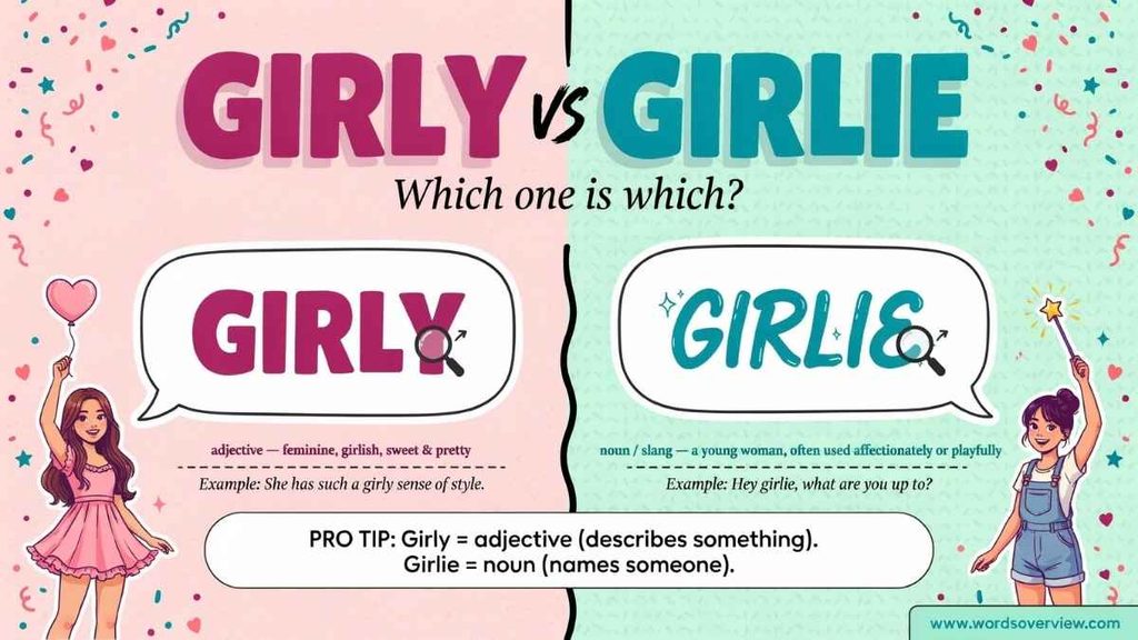 Girly or Girlie What Is the Difference?