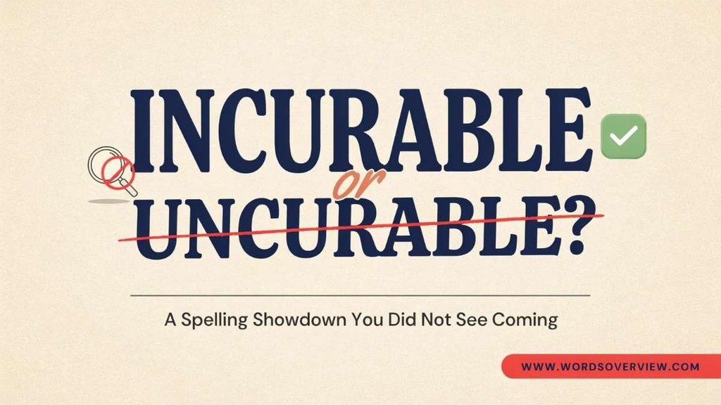 Incurable or Uncurable? Meaning, Difference and Correct Usage