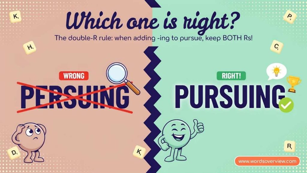 Persuing or Pursuing Which Spelling Is Correct?