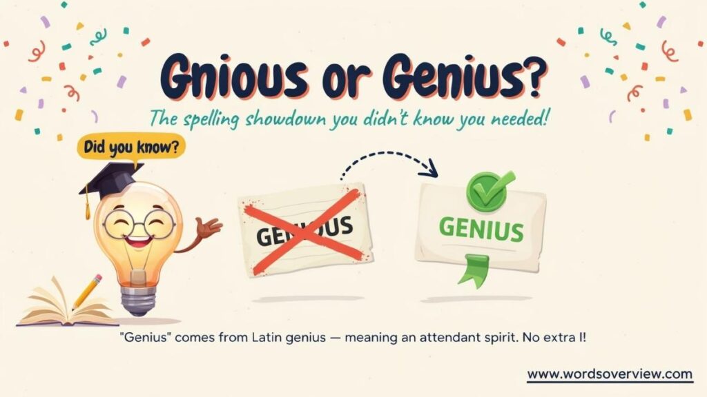 Genious or Genius: Which Spelling Is Correct?