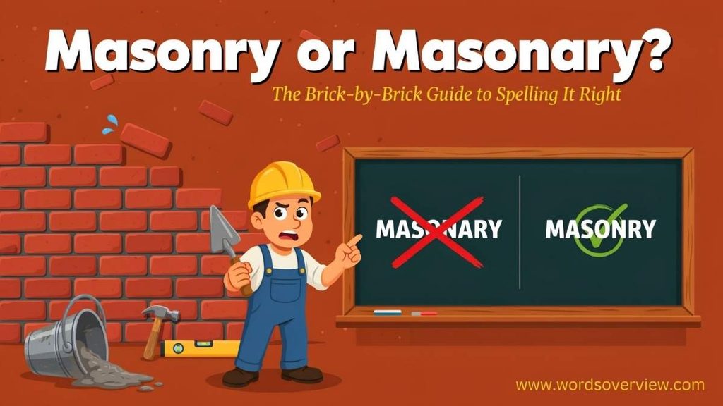 Masonary Meaning or Masonry Meaning