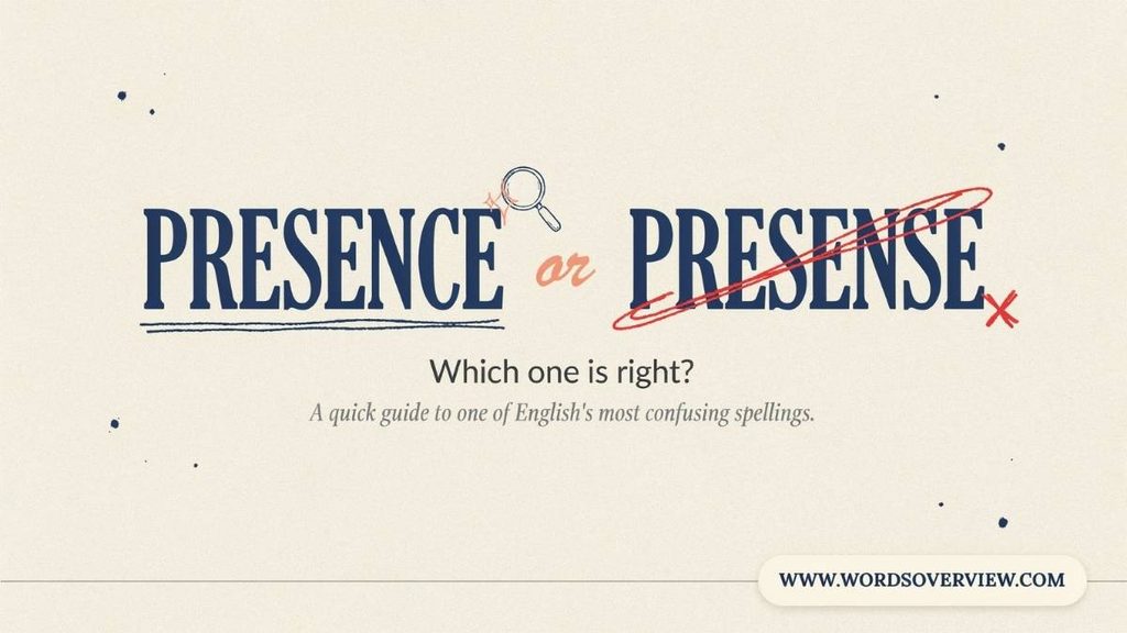 Presence or Presense Which Is Correct?