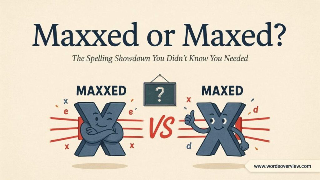 Maxxed or Maxed Which Spelling Is Correct?