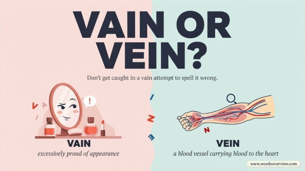 Vain or Vein: Key Difference and Use?