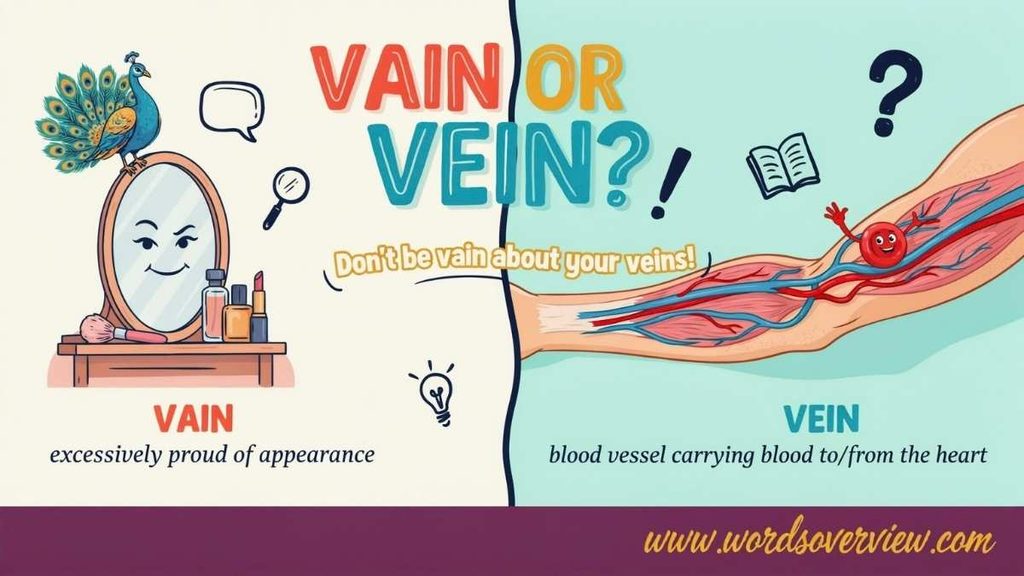 Vain vs Vein vs Vane