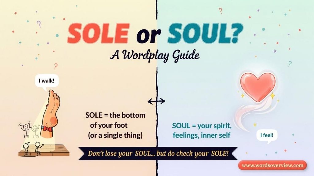 Sole or Soul in a Sentence