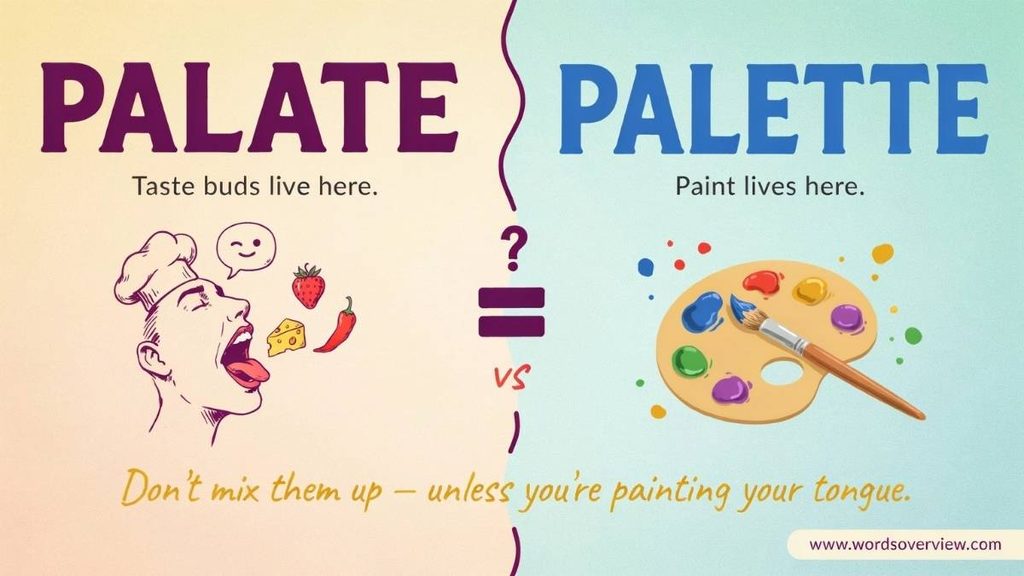 How to Remember Palate or Palette