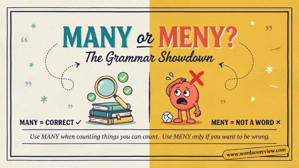 Many vs Meny: What's the Difference?