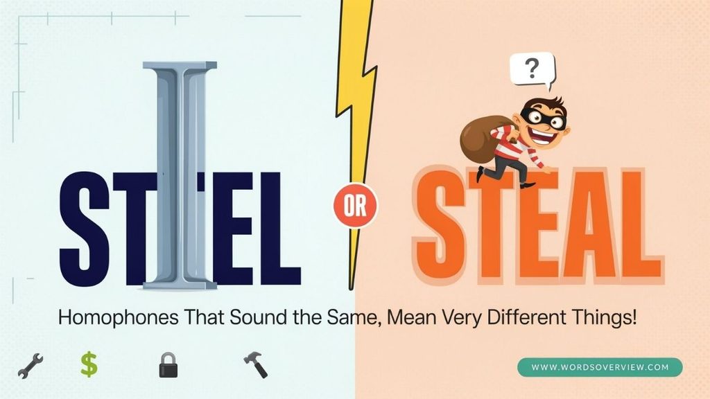 Steel or Steal in a Sentence: Examples