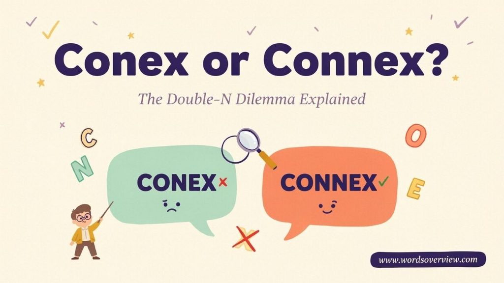 Conex or Connex: Meaning, Spelling and Correct Usage