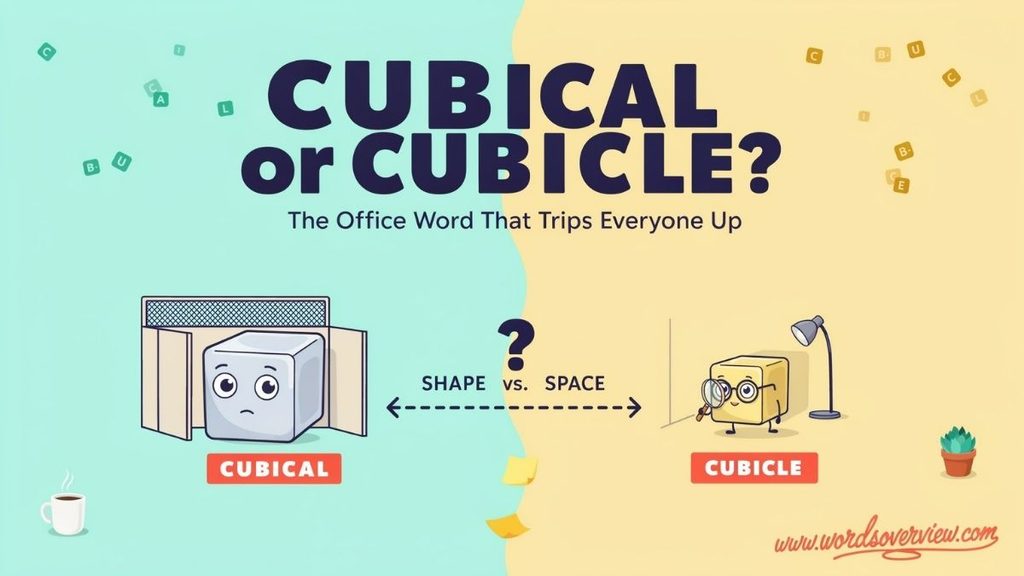 Common Mistakes When Using Cubical and Cubicle