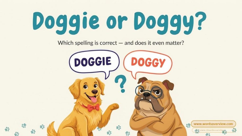 Doggy or Doggie Tone and Context