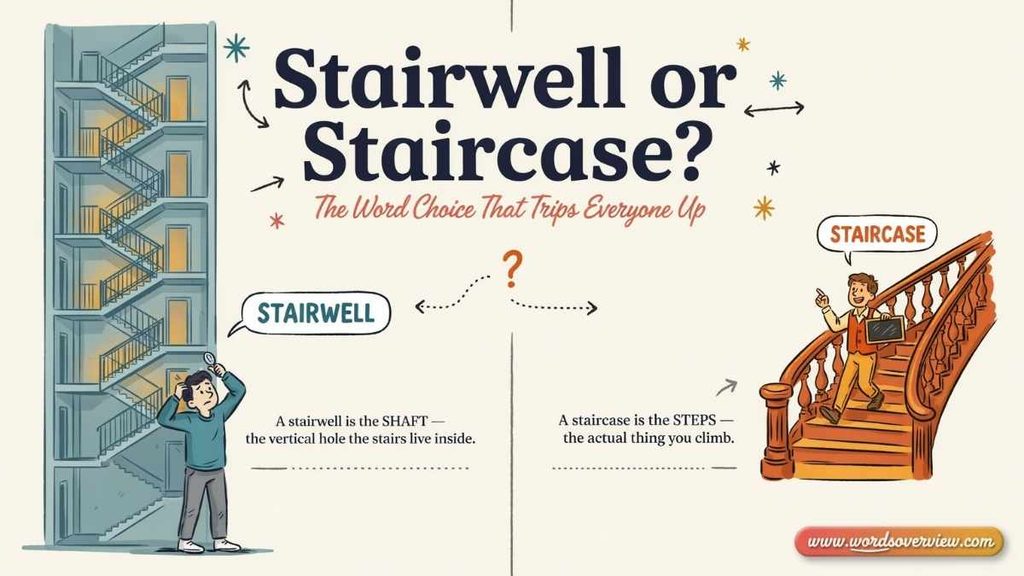 Stairwell or Staircase: Meaning, Differences and usage