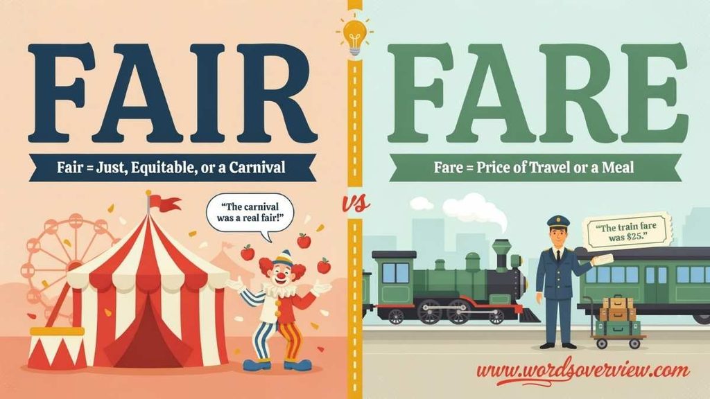 Fair or Fare: Which Is Correct?