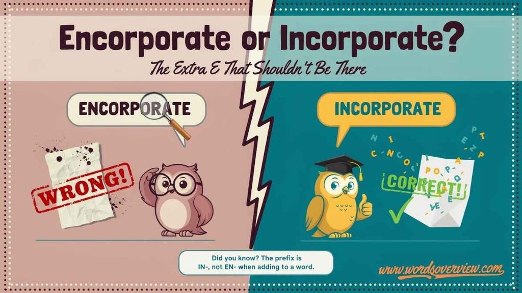 How to Use Incorporate in a Sentence