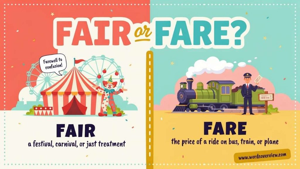What Does Fare Mean in English?