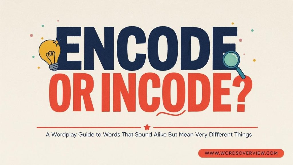Why Is Incode Incorrect in Ordinary Usage?