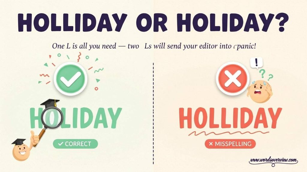 Holliday or Holiday: Which Spelling Is Correct?