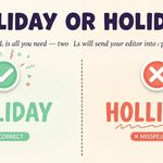 Holliday or Holiday: Which Spelling Is Correct?
