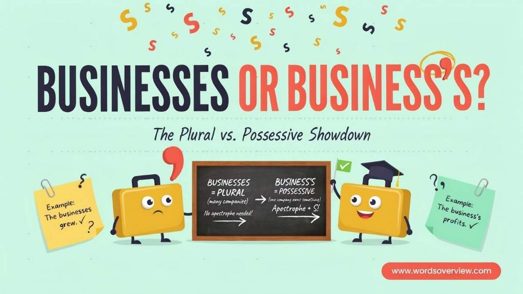 Businesses or Business’s: Which Is Correct?