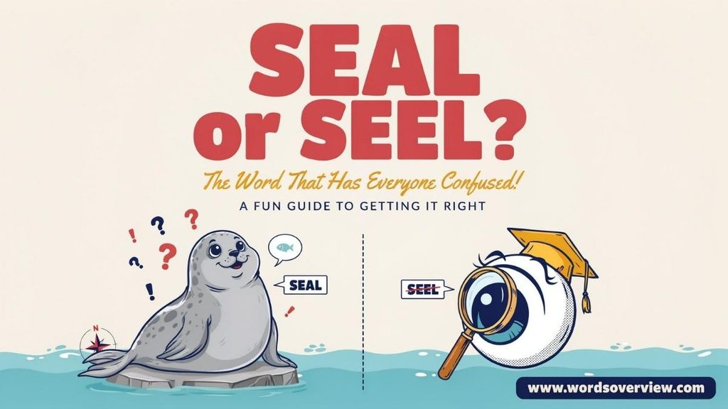 Seal or Seel: Which Is Correct?