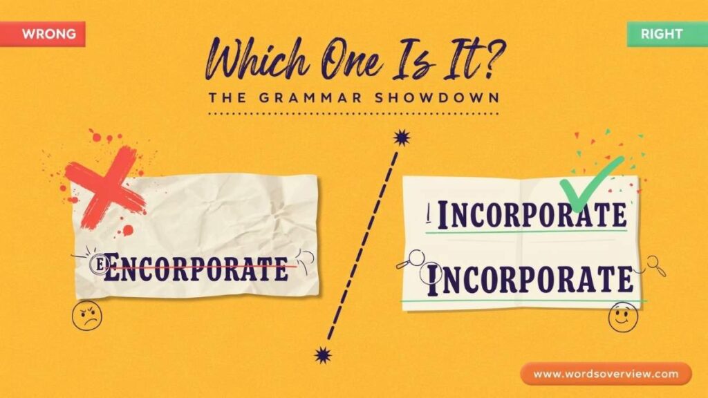 Encorporate or Incorporate: Which Spelling Is Correct?