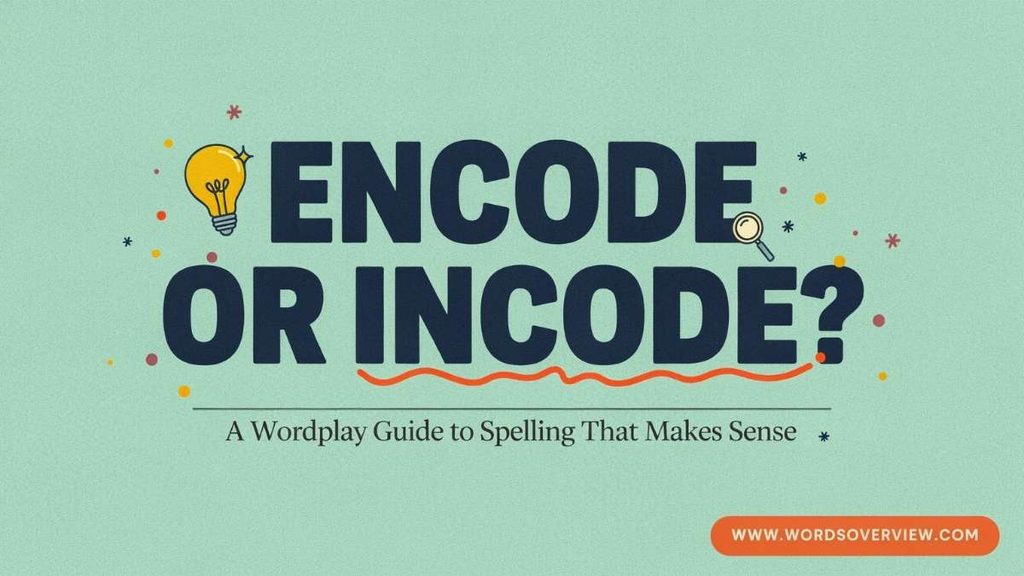 Encode or Incode: Which Is Correct?