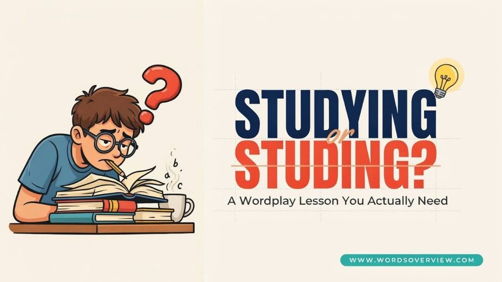 Studying or Studing: Which Spelling Is Correct?