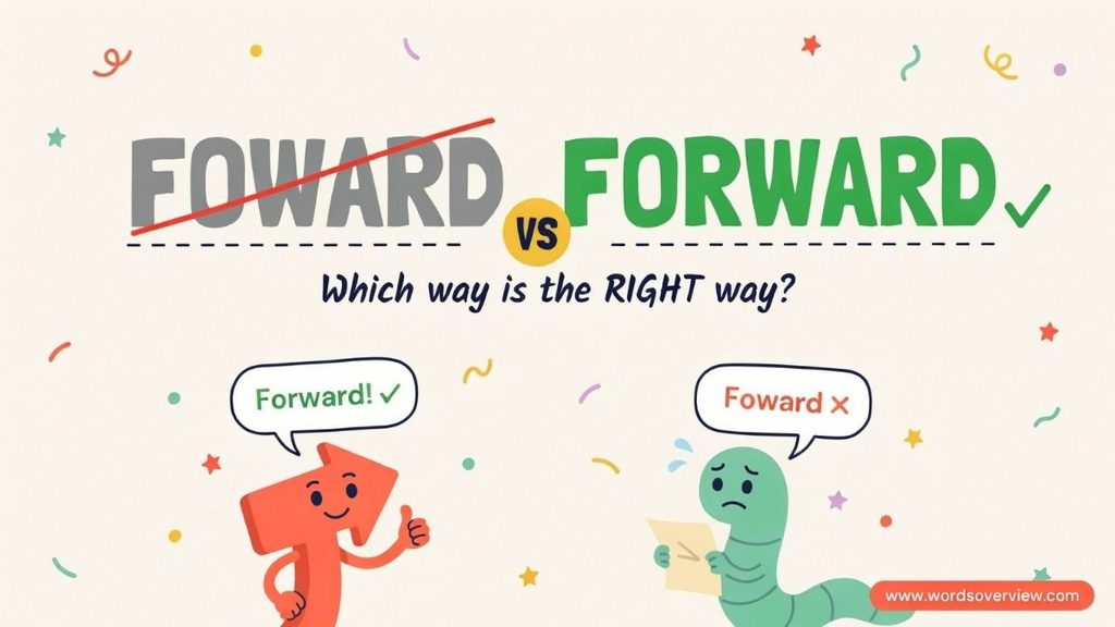 Foward or Forward: Which Spelling Is Correct?