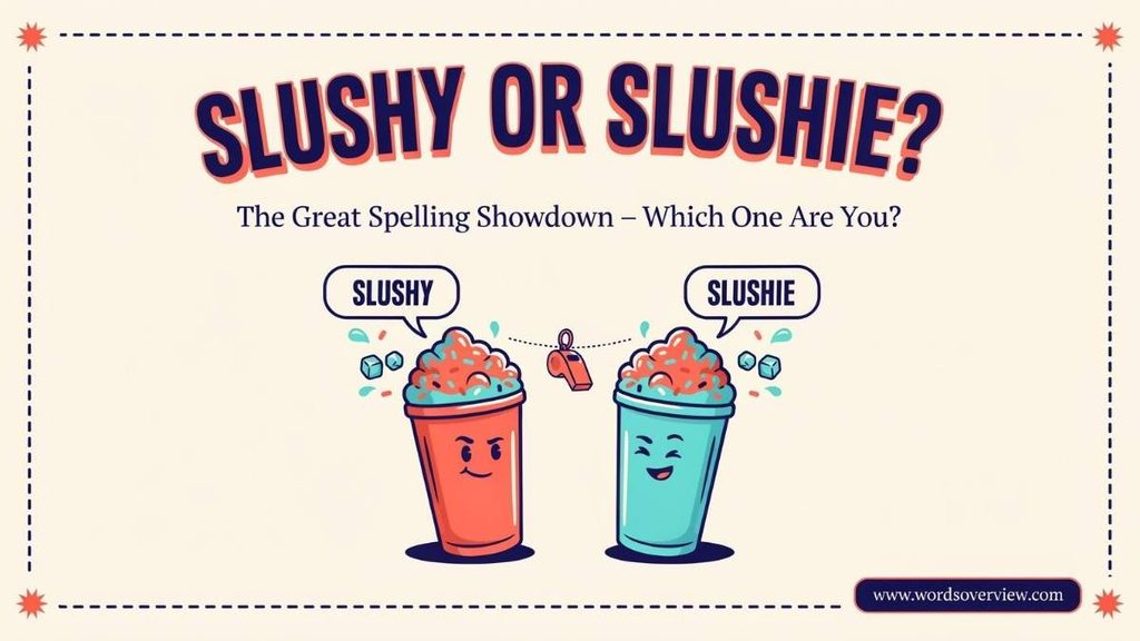 Slushy or Slushie: Correct Spelling, Meaning and Usage