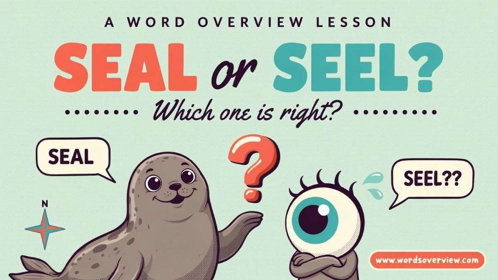 Seal or Seel Grammar: Word Forms and Sentence Structure