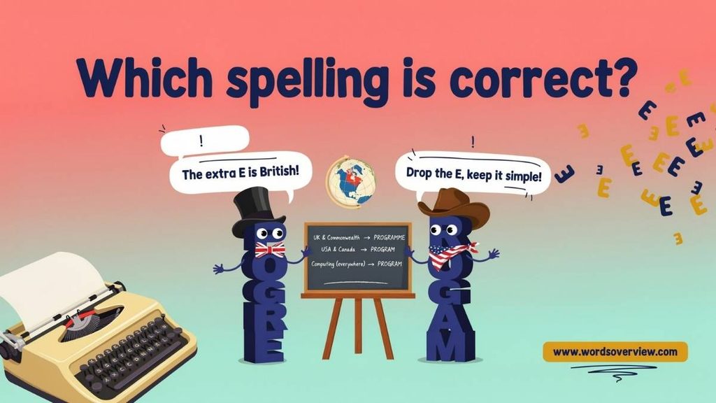 British English Program or Programme Examples